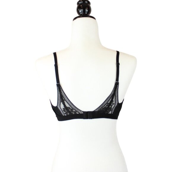 Knix Wireless Bra Black XXL Lace Cross Front Adjustable Straps Lined Cups B134 - Picture 5 of 11